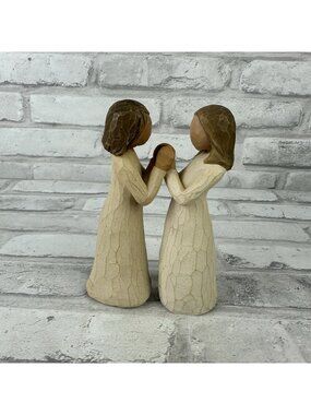 Willow Tree Sisters By Heart Figurines Set of 2, 5” Susan Lordi 2000